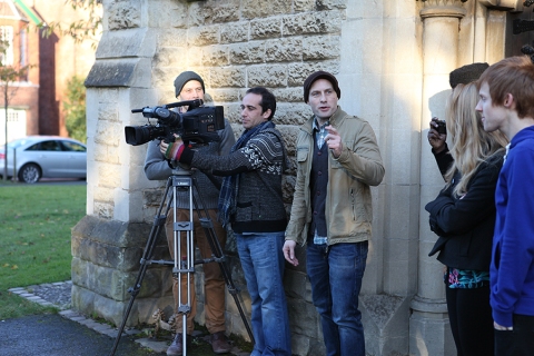 Filming at St. Augustine's church